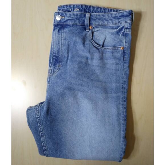 Brock Collection x H&M blue denim straight leg plus size 18 pants - Picture 6 of 8